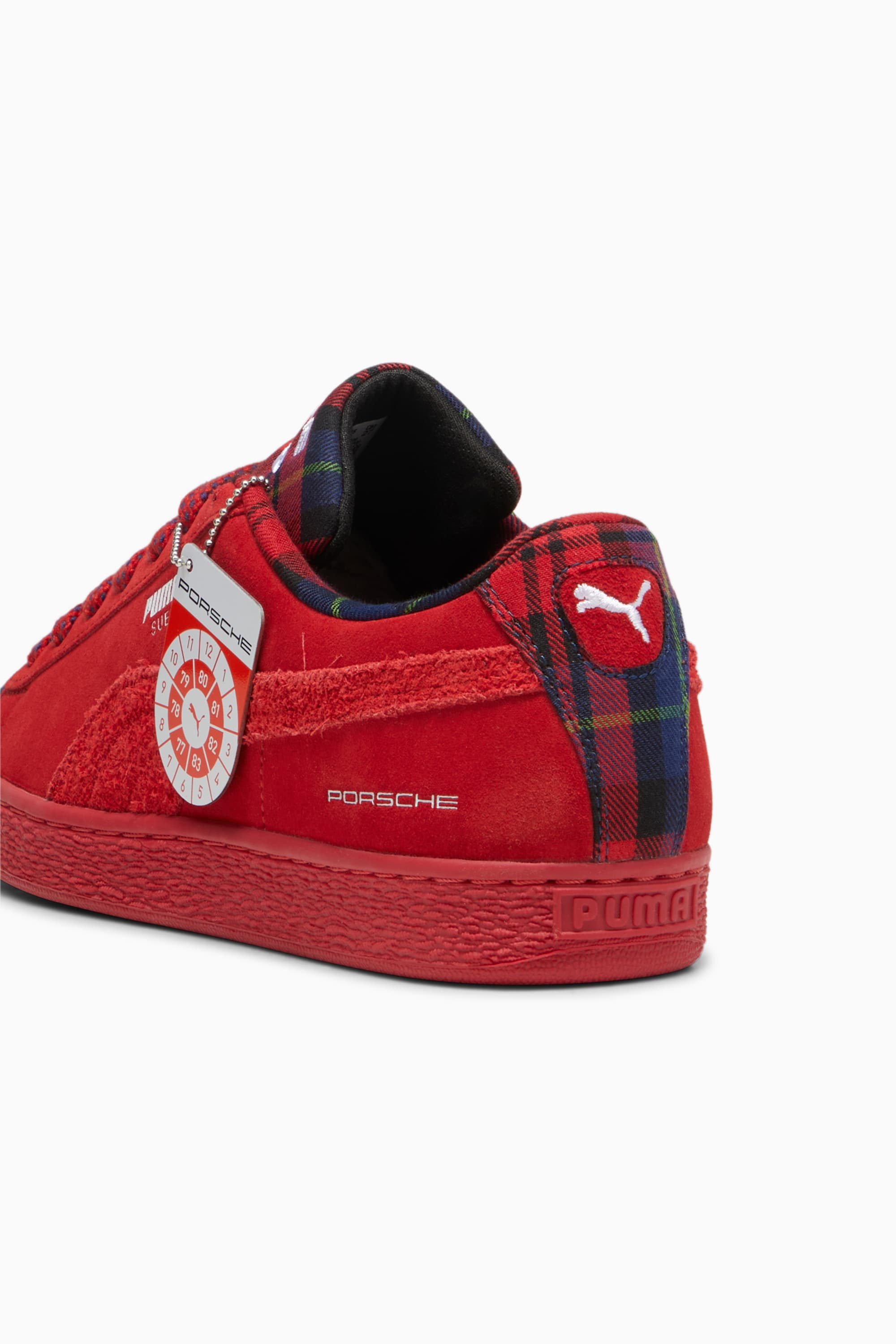 (image for) Colorful Porsche Legacy Suede Classic Tartan Sneakers